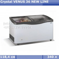 Морозильний лар з гнутим склом Crystal ВЕНУС 36 NEW LINE