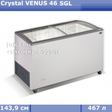 Морозильний лар з гнутим склом Crystal ВЕНУС 46 SGL