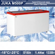 Морозильний лар з прямим склом JUKA M500P